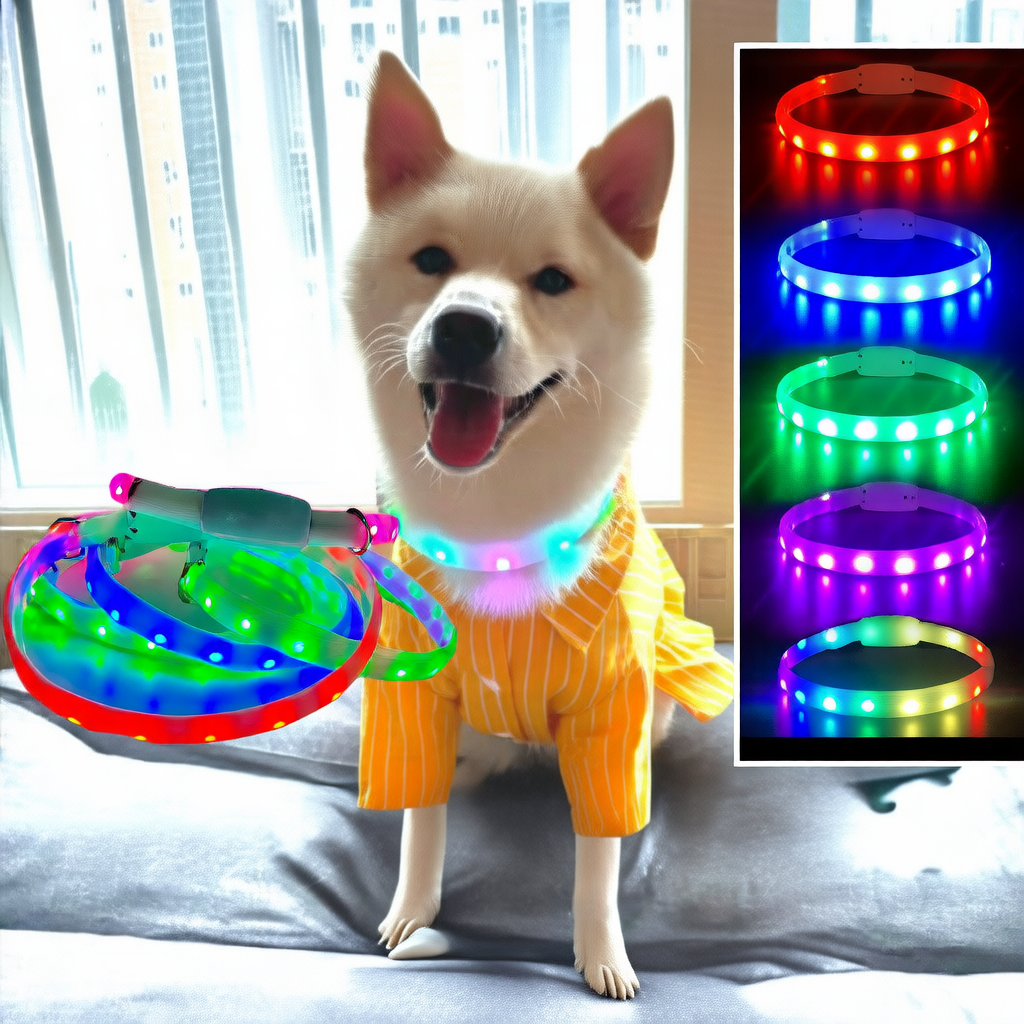 Rechargeable LED Pet Safety Collar
